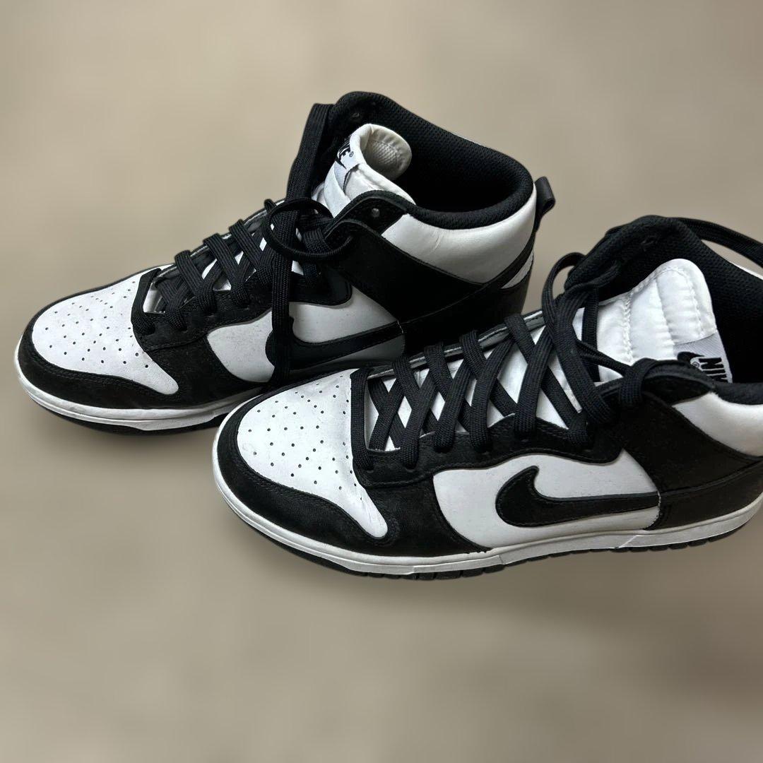 NIKE ダンク ハイカット シューズ ホワイト/ブラック　２７センチ