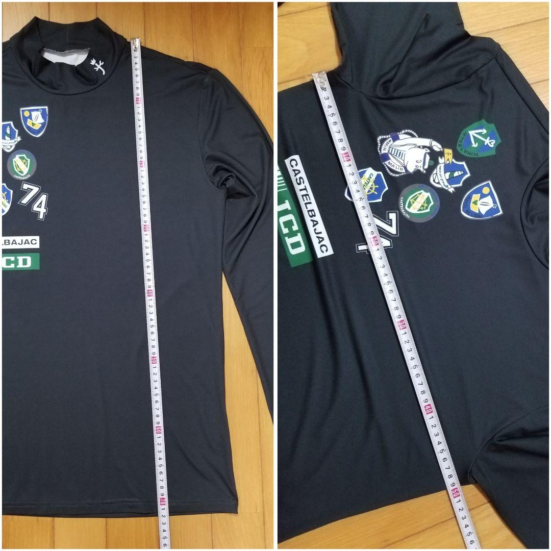 カステルバジャックモックネック長袖Tシャツメンズゴルフウェア48
