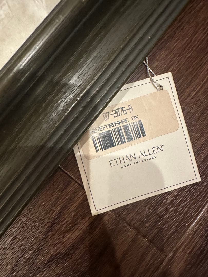 牛の絵　ETHAN ALLEN ロンドン　アンティーク風　ビンテージ