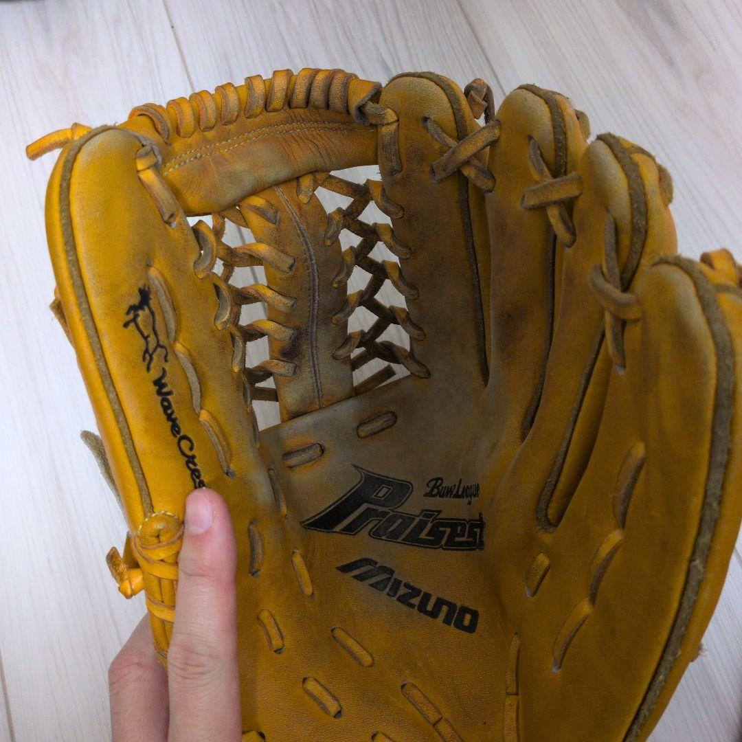 Mizuno Buw League 硬式グローブ オレンジ