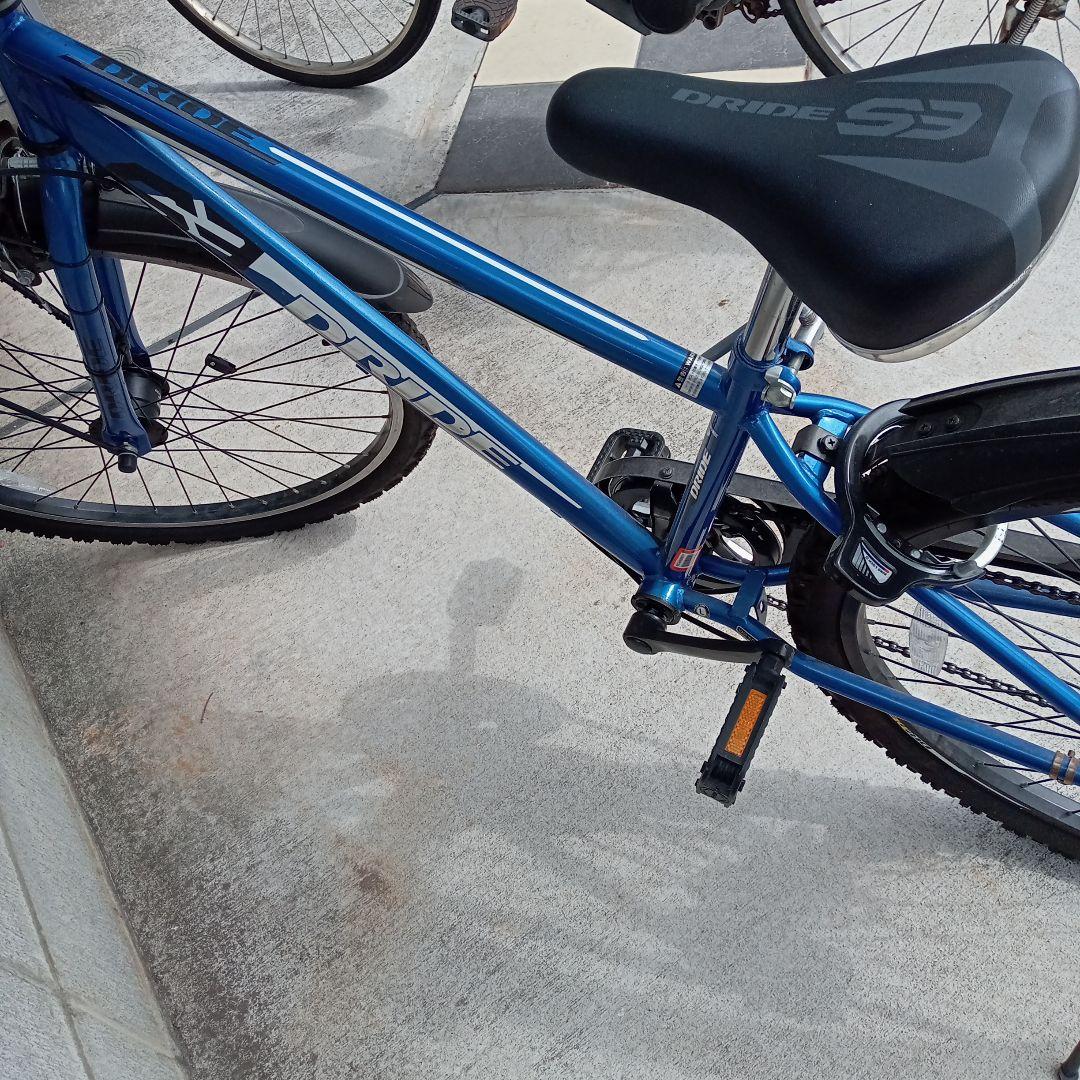 PRIDE キッズサイクル 青26インチ