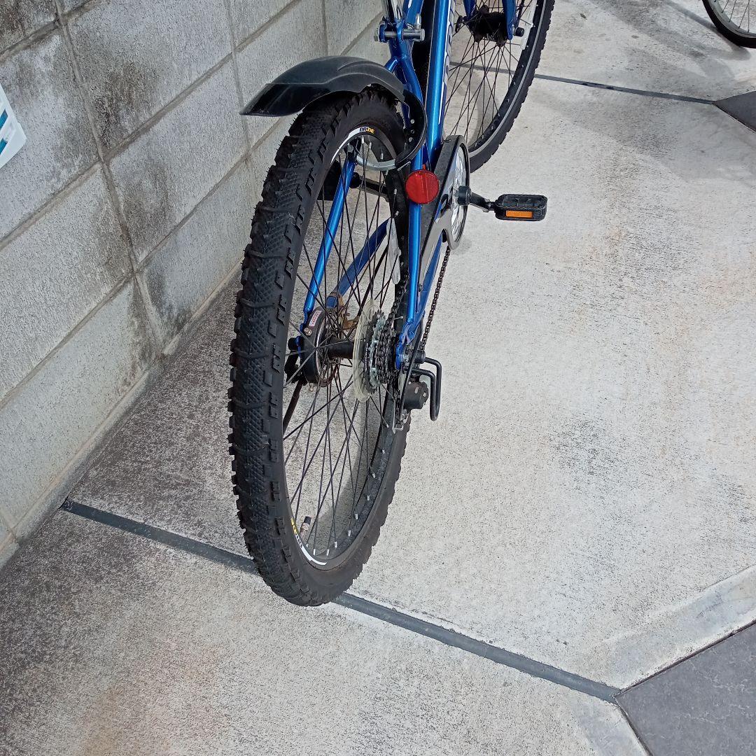 PRIDE キッズサイクル 青26インチ