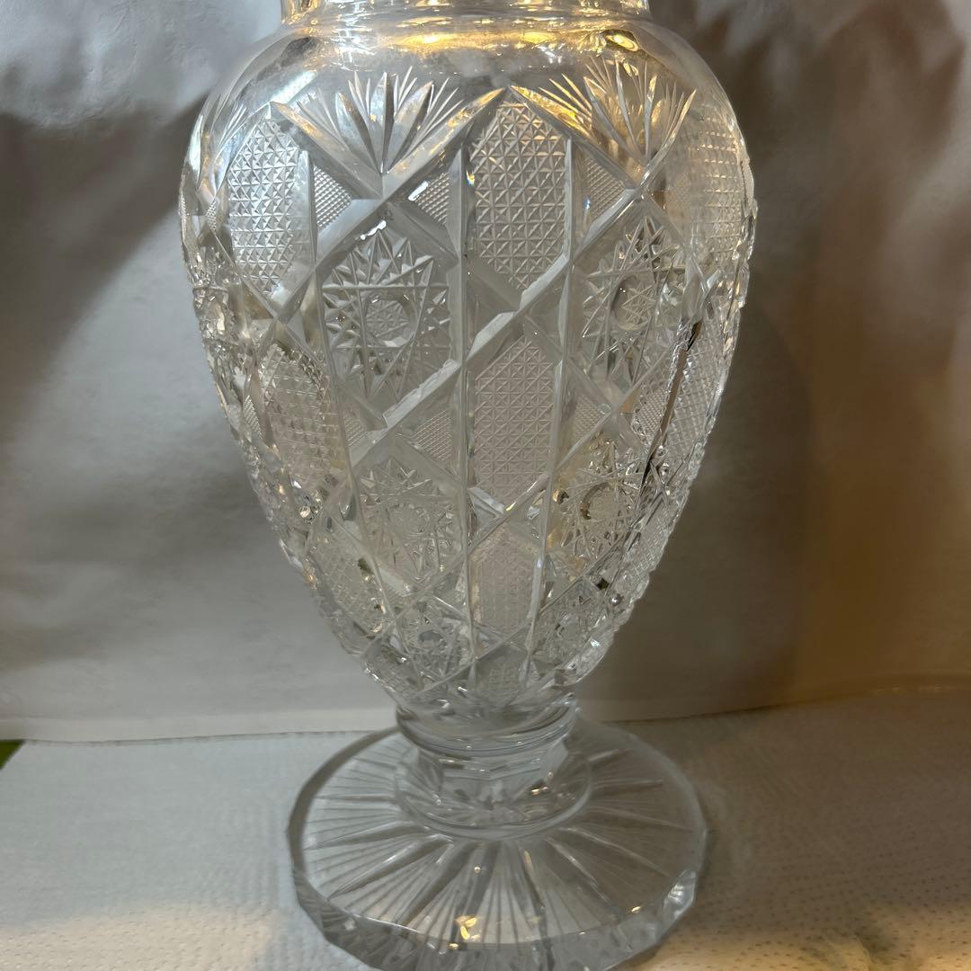 ELBE crystal 花瓶 フラワーベース エルベクリスタル ドイツ製