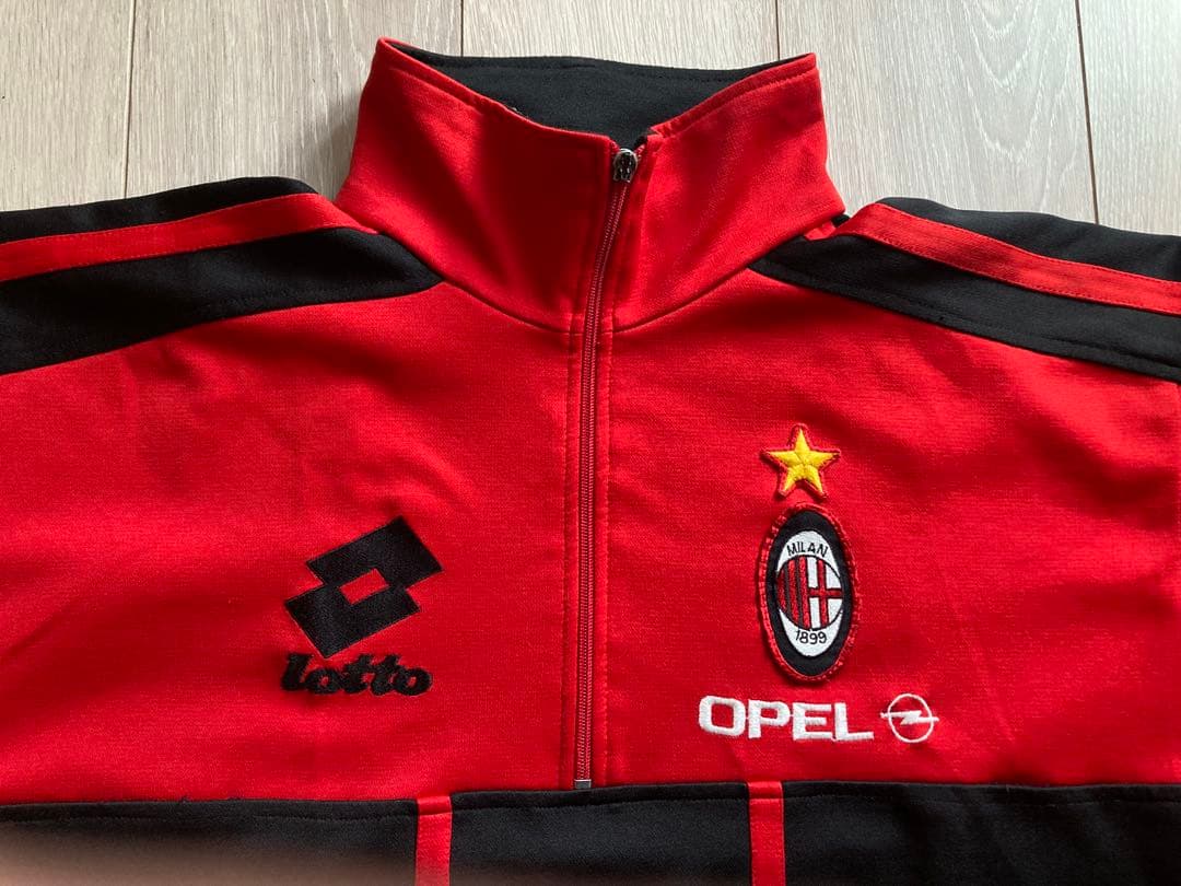 A.C. Milan ジャージ / lotto Lサイズ ロッソネロ