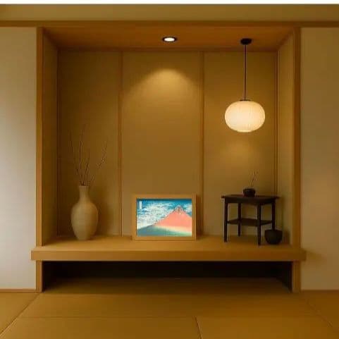 光るアートワーク　A4サイズ　葛飾北斎　24個セット