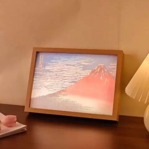 光るアートワーク　A4サイズ　葛飾北斎　24個セット