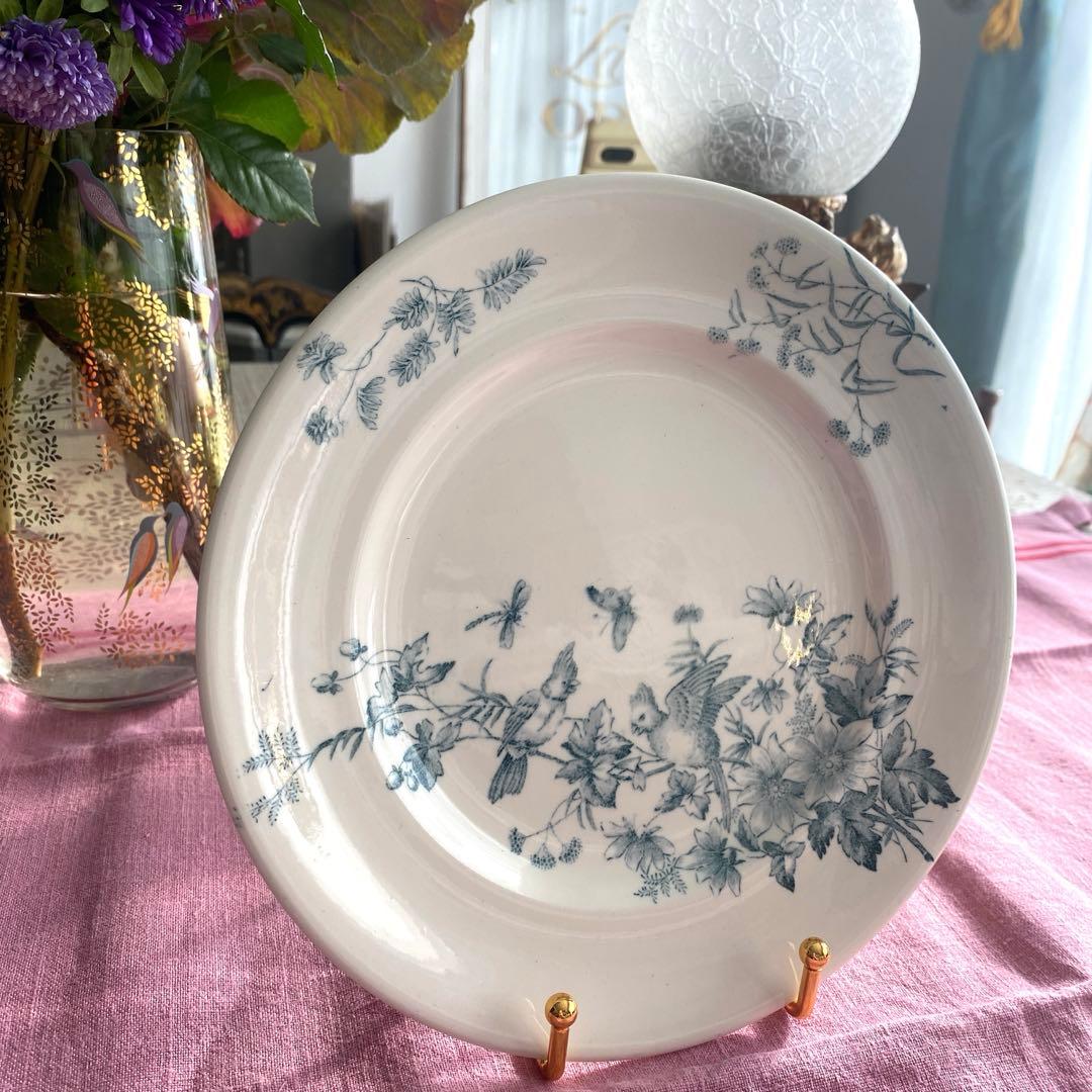 ロンウィ ミニョン Longwy mignon プレートツバメ　小鳥　鳥