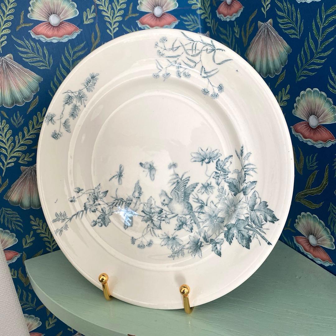 ロンウィ ミニョン Longwy mignon プレートツバメ　小鳥　鳥