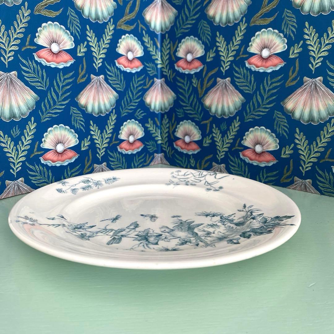ロンウィ ミニョン Longwy mignon プレートツバメ　小鳥　鳥