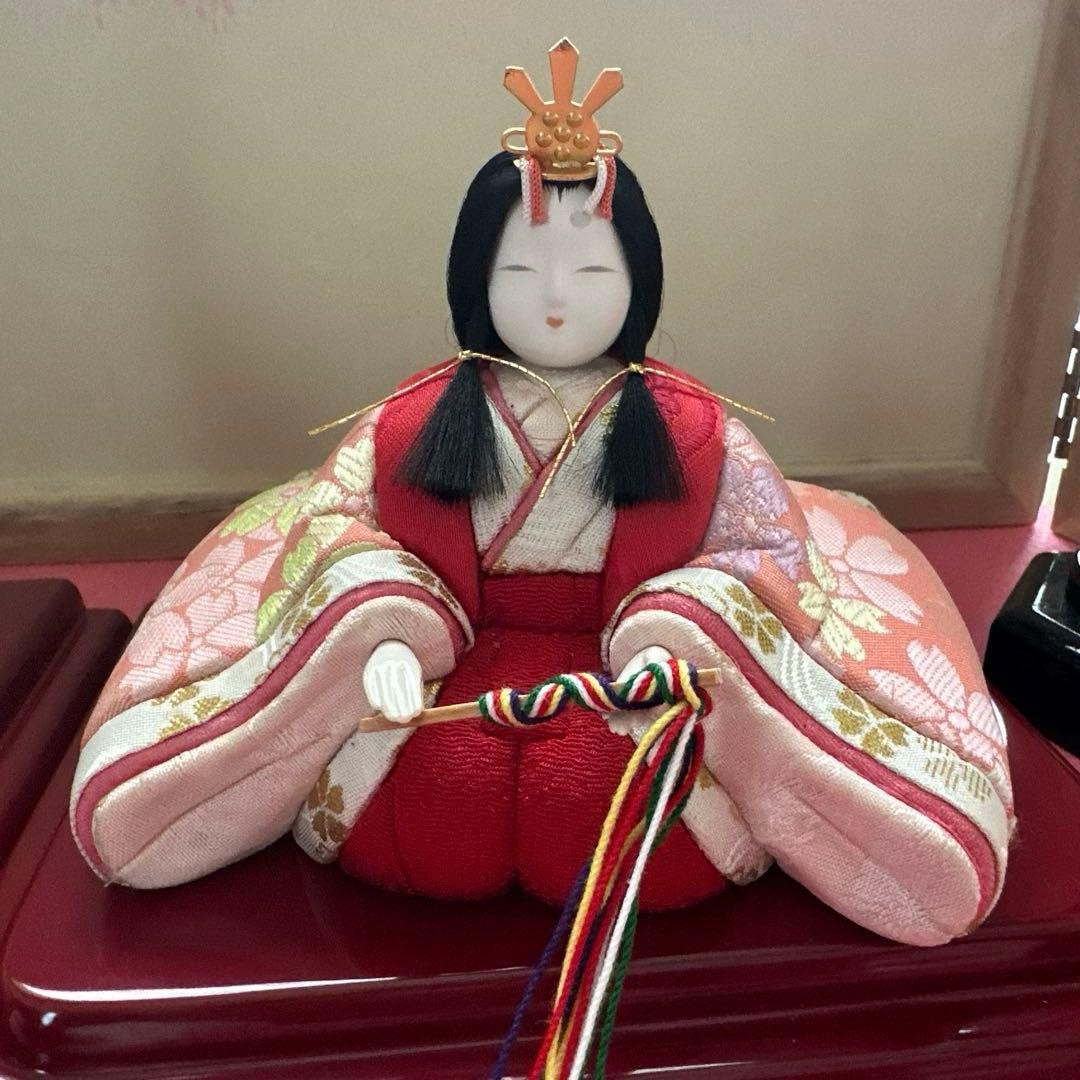雛人形　桐箱付き 真多呂　木目込み人形　コンパクト　 お雛祭り