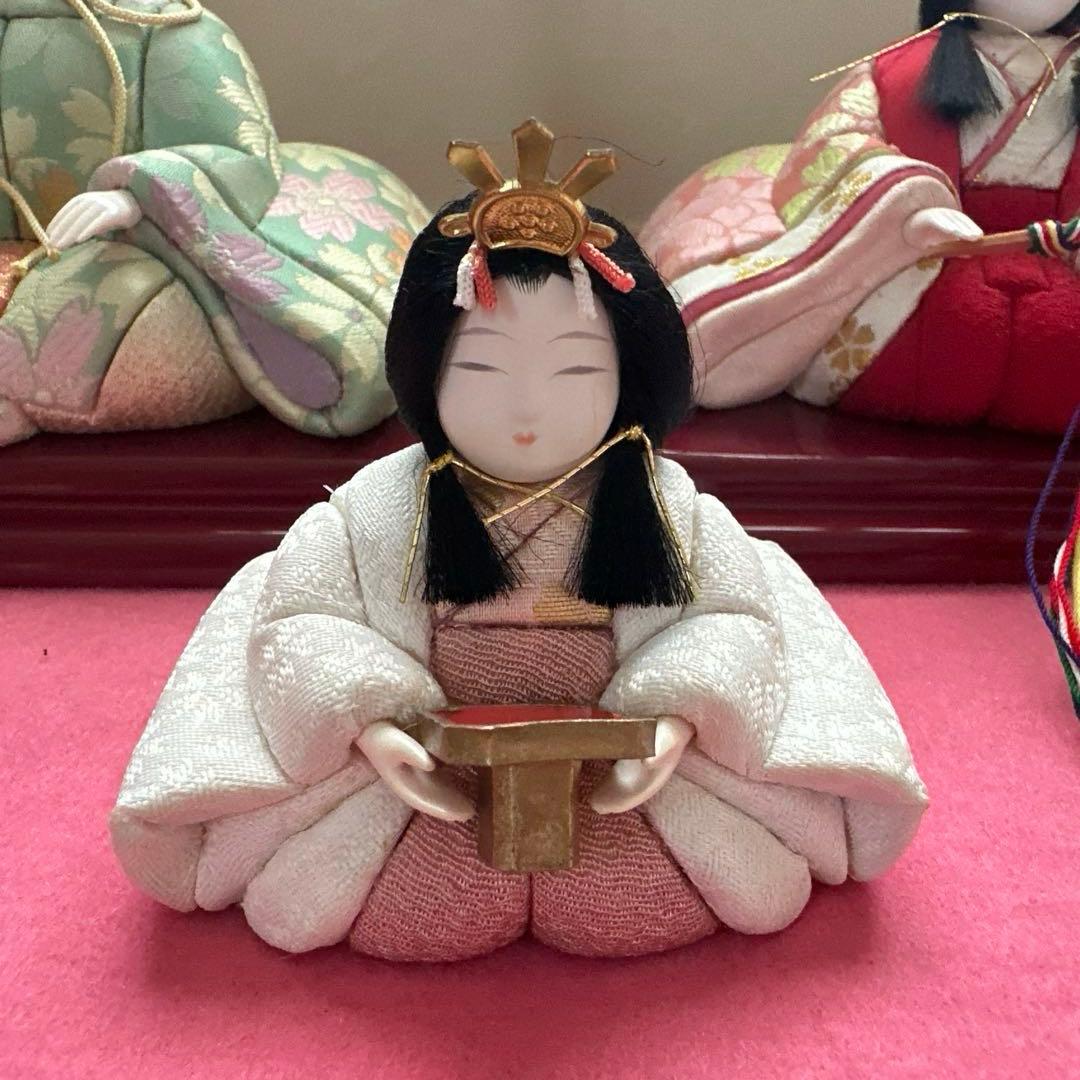 雛人形　桐箱付き 真多呂　木目込み人形　コンパクト　 お雛祭り