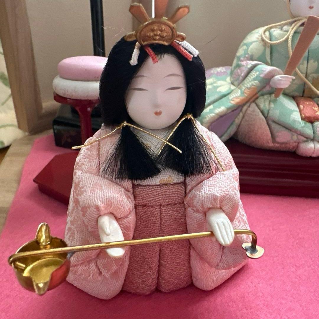 雛人形　桐箱付き 真多呂　木目込み人形　コンパクト　 お雛祭り