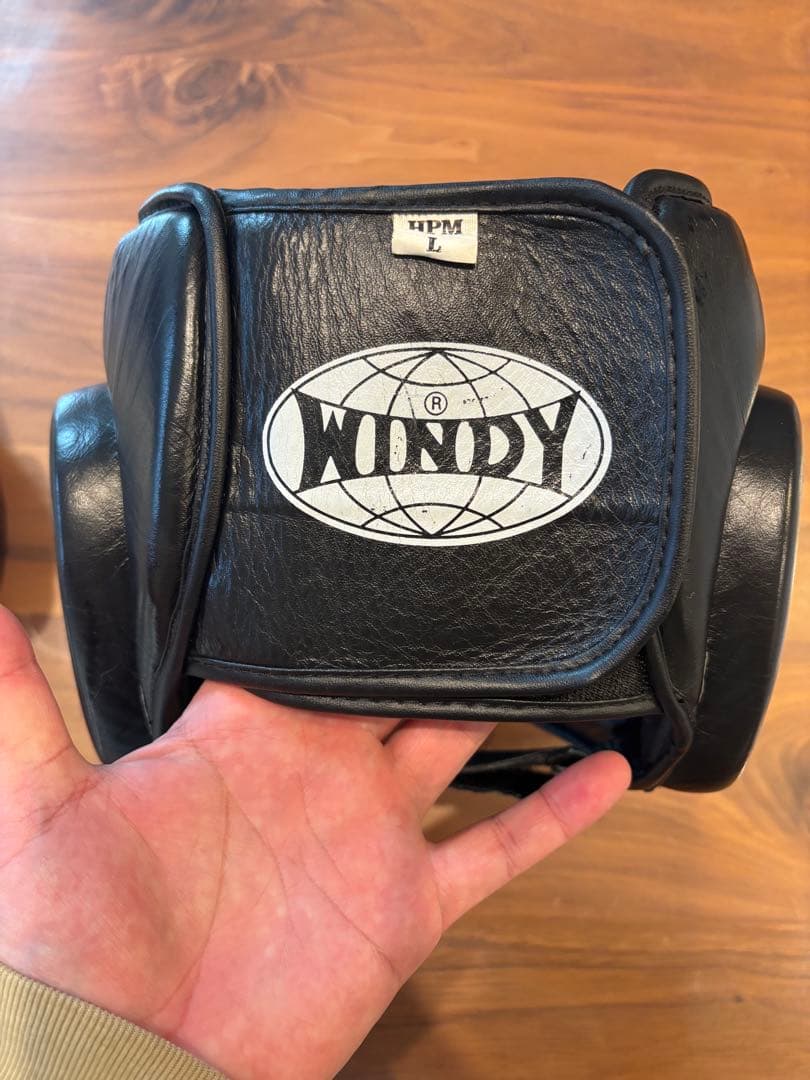 WINDSY ブラック ヘッドギア　フルフェイス　Lサイズ
