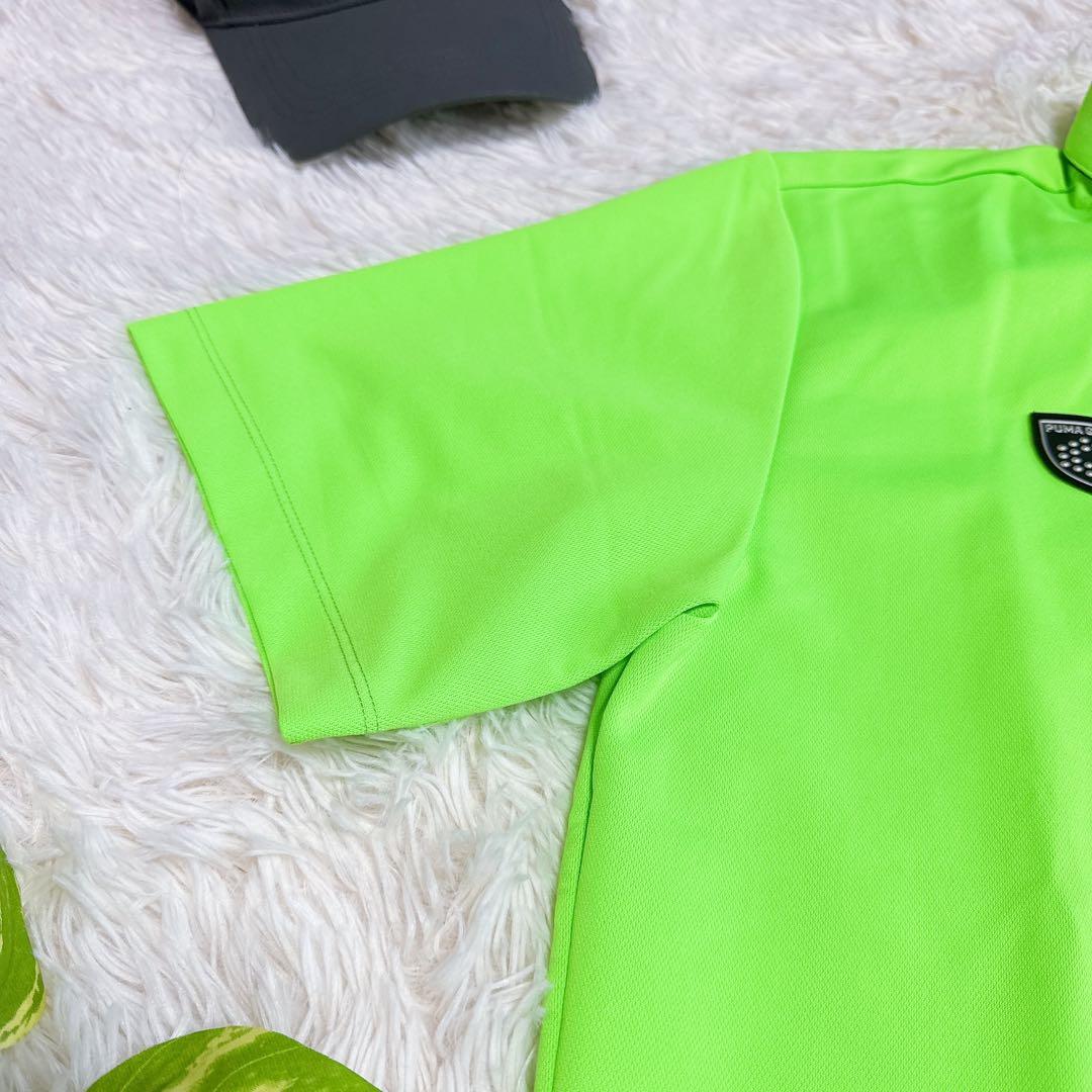 【プーマ】希少サイズ セット売り ポロシャツ グリーン イエロー 2XL メンズ