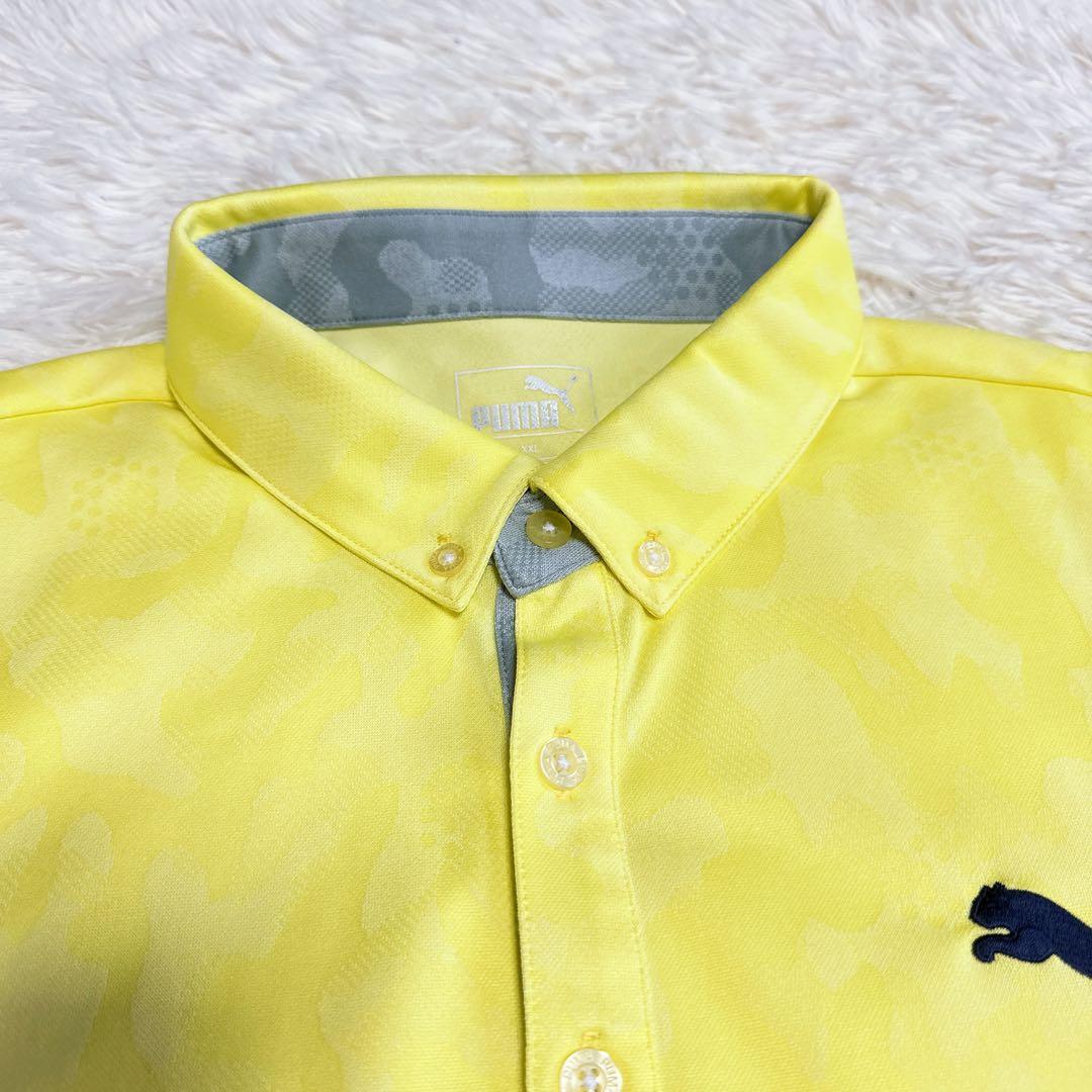 【プーマ】希少サイズ セット売り ポロシャツ グリーン イエロー 2XL メンズ