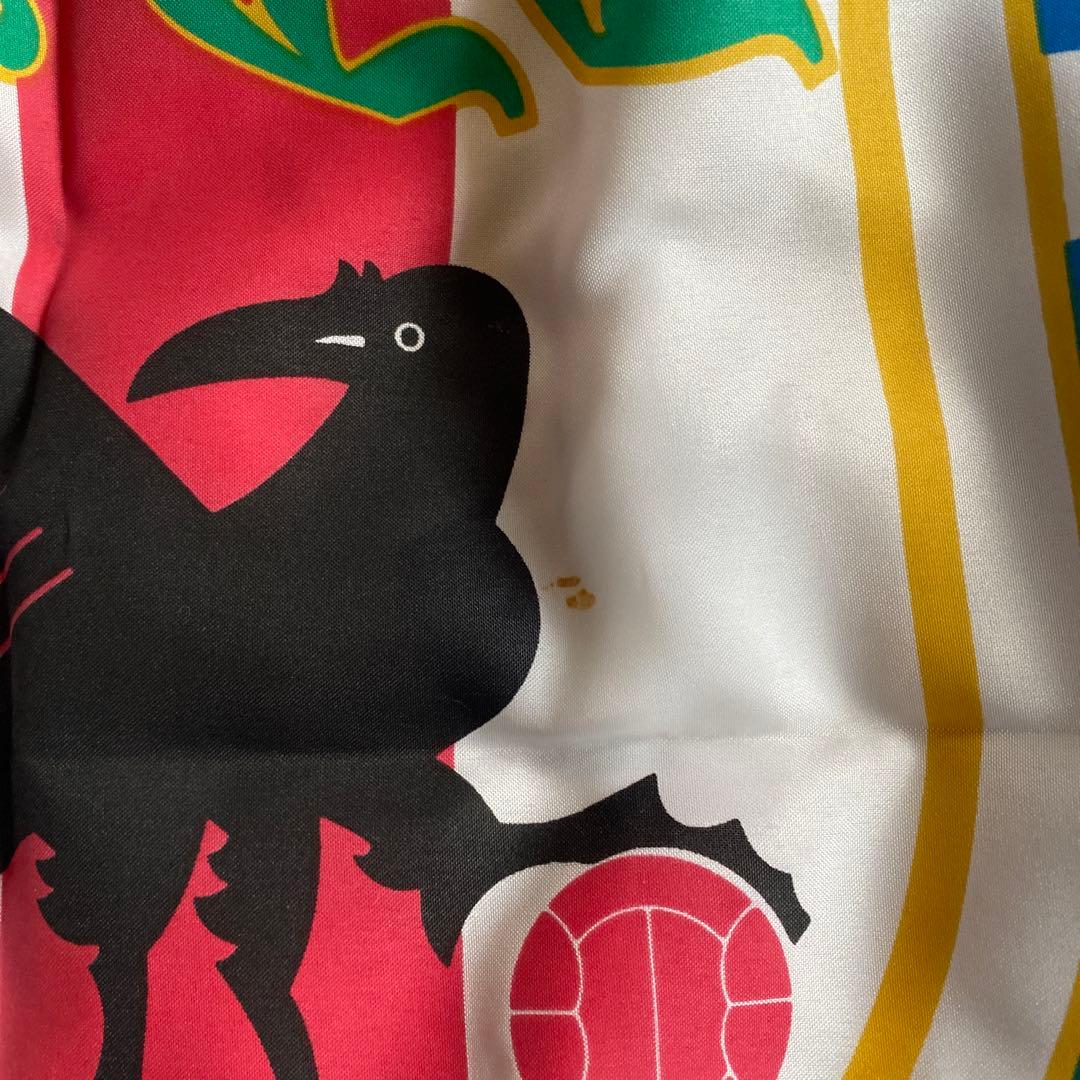 サッカー日本代表(昔の)大旗。サッカー日本代表
