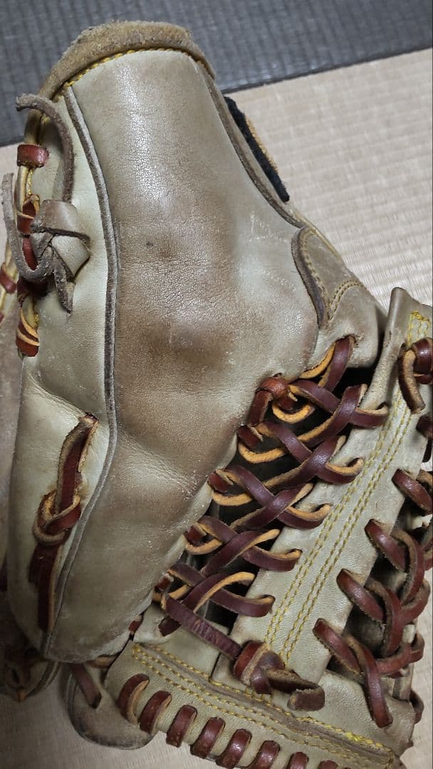 東駒 硬式グローブ 外野手 ベージュ系 used