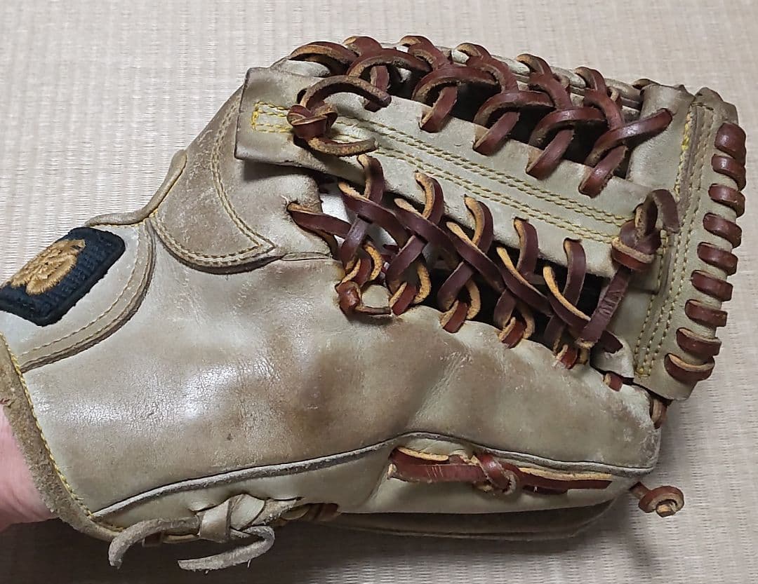 東駒 硬式グローブ 外野手 ベージュ系 used