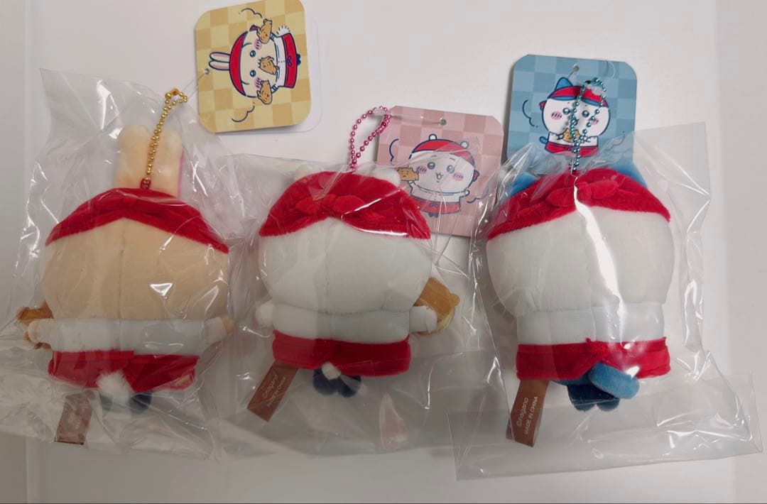 ちいかわ焼き 店員さんなマスコット ちいかわ ハチワレ うさぎ 3点セット