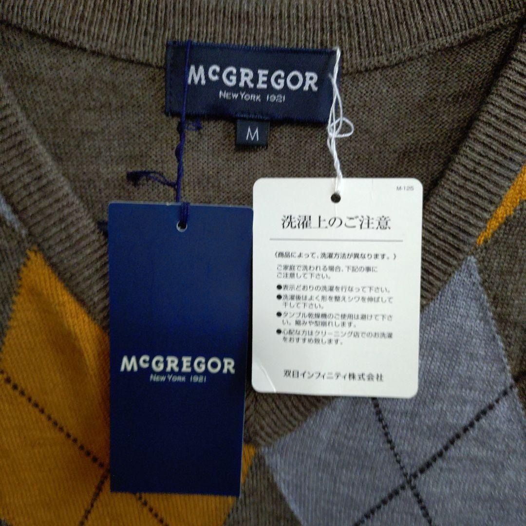 MCGREGOR アーガイルベスト Mサイズ K.BROWN