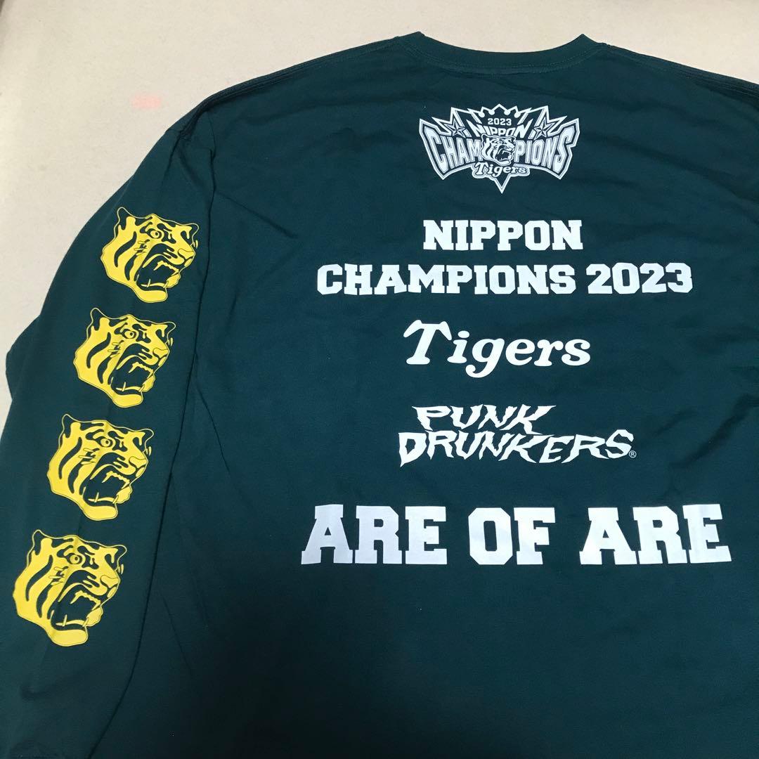 長袖 優勝 ロンT 未使用 パンクドランカーズ L 阪神タイガース Tシャツ