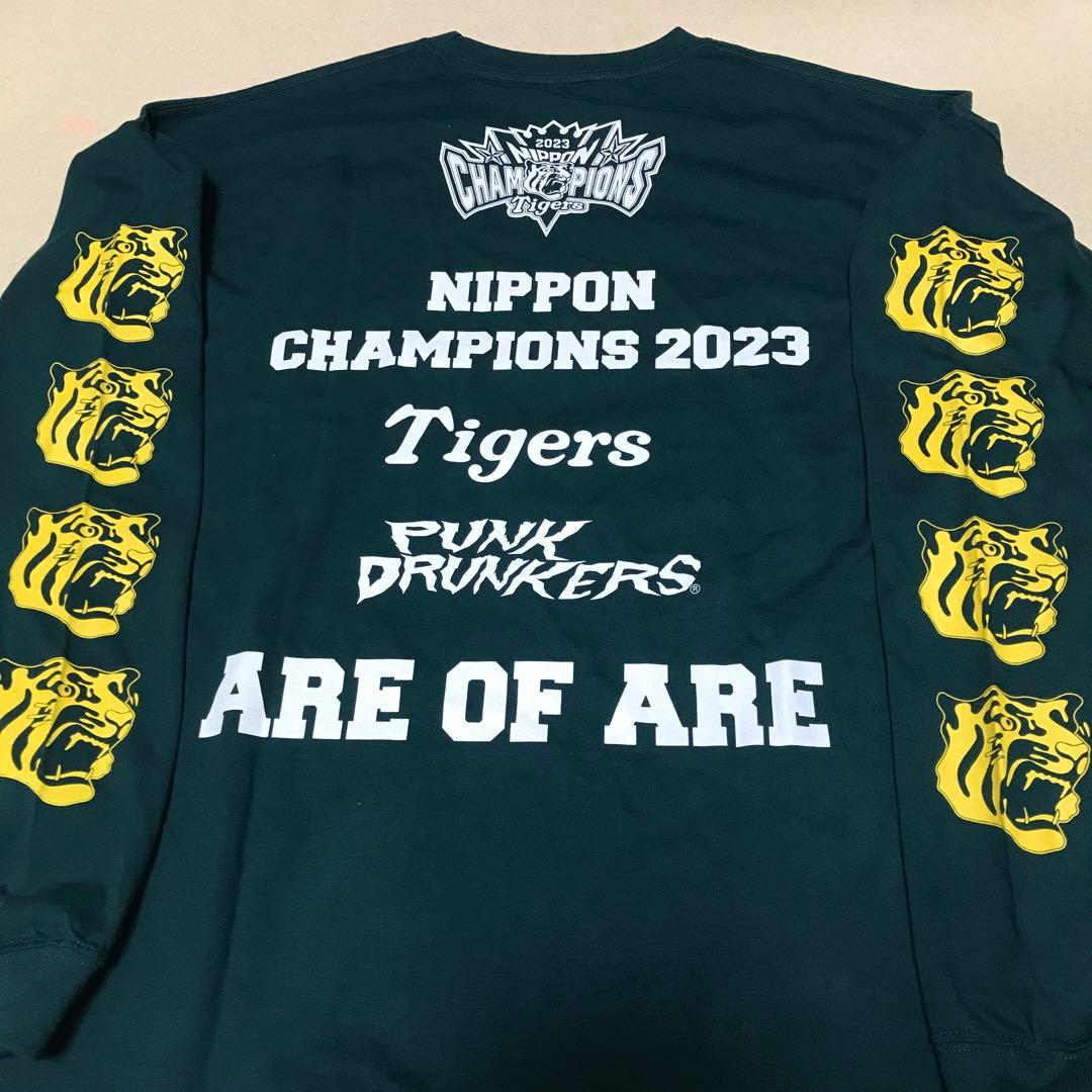 長袖 優勝 ロンT 未使用 パンクドランカーズ L 阪神タイガース Tシャツ
