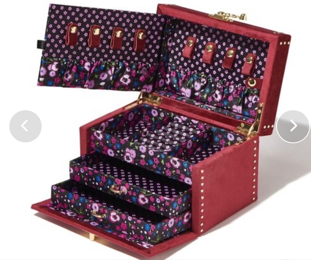 Francfranc ANNA SUI ジュエリーボックス Sダークレッド