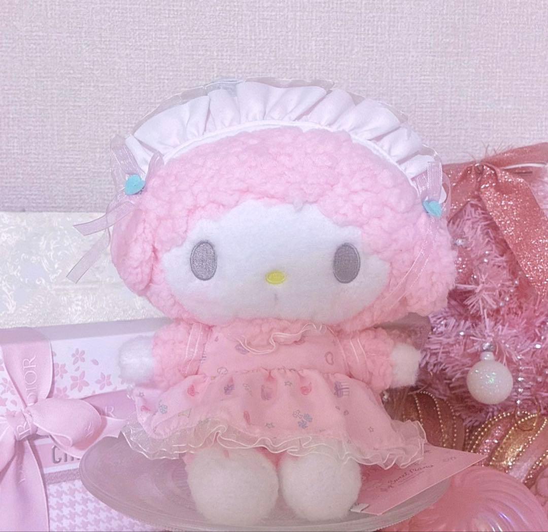 激レア♡サンリオ♡当時物♡ピアノちゃん♡メレンゲパーティ♡ぬいぐるみ♡ピンク♡
