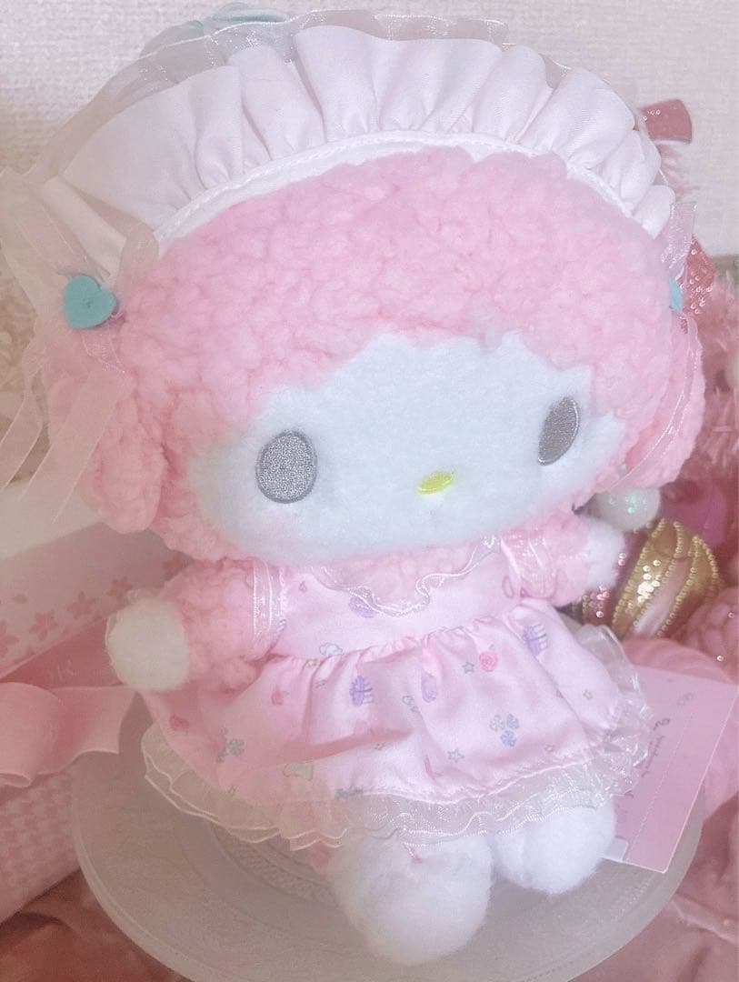 激レア♡サンリオ♡当時物♡ピアノちゃん♡メレンゲパーティ♡ぬいぐるみ♡ピンク♡