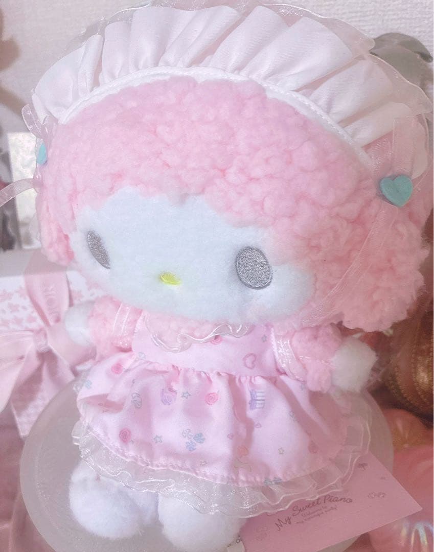 激レア♡サンリオ♡当時物♡ピアノちゃん♡メレンゲパーティ♡ぬいぐるみ♡ピンク♡