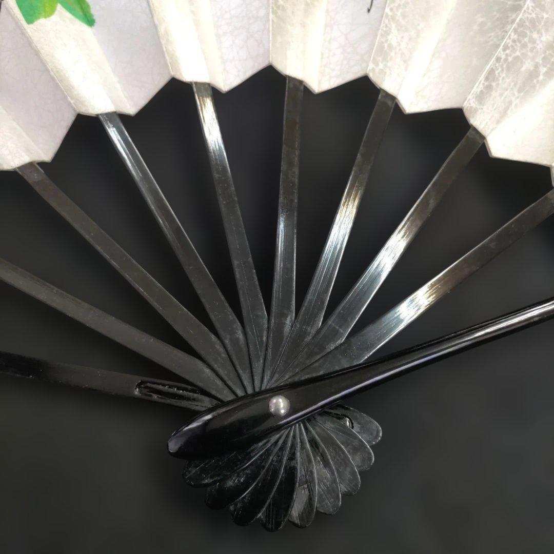 舞扇 (62) 未使用 美品 緑紅葉 扇子 尺寸 舞台 工芸品 プレゼント