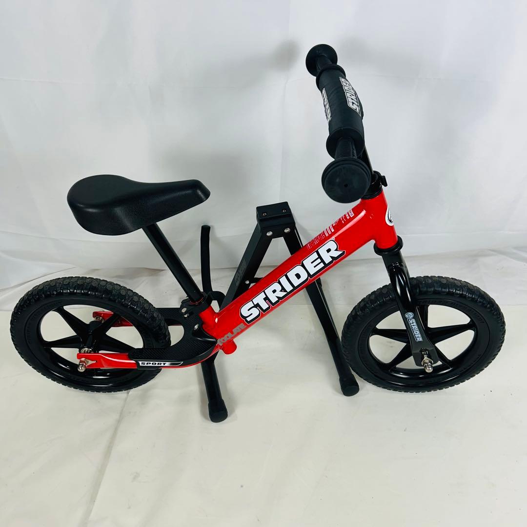 【美品】ストライダー STRIDER スポーツ ステップ付きレッド12型 ②
