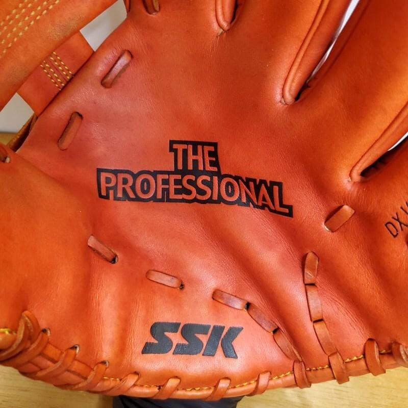 SSK 金本知憲モデル 限定品 激レア 旧ラベル 外野用 軟式グローブ