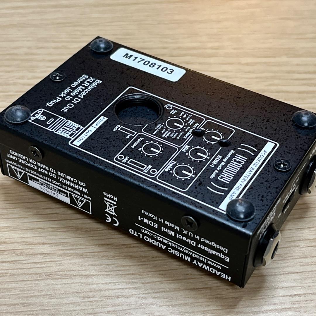 Headway EDM-1 アコースティック楽器用プリアンプ
