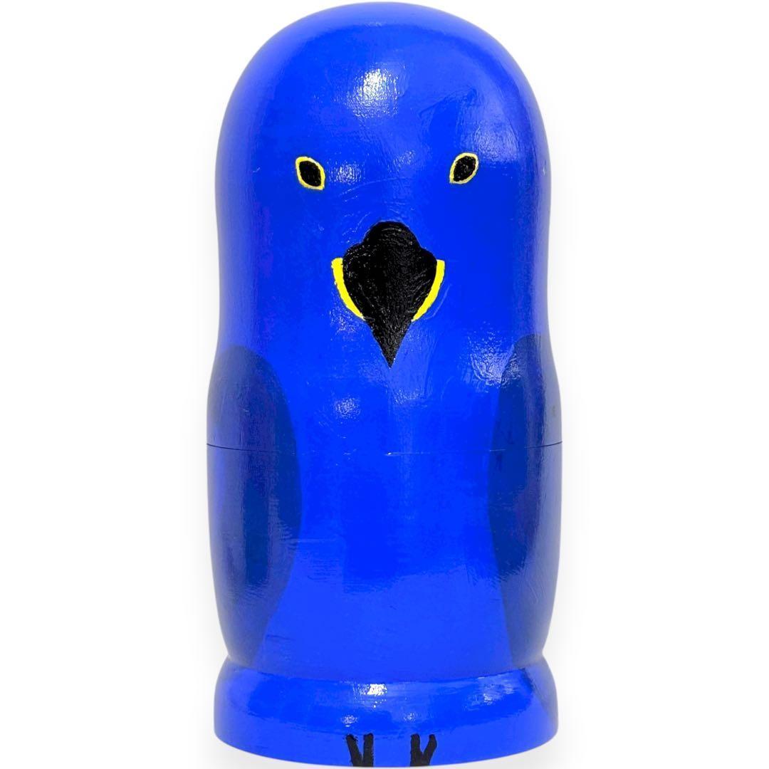 インコ 鳥 入れ子 マトリョーシカ 10個セット ハンドメイド