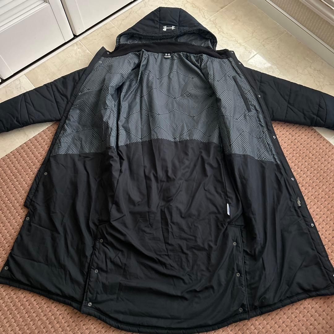 ★良品★UNDER ARMOUR 高機能コールドギア ロング ベンチコート L