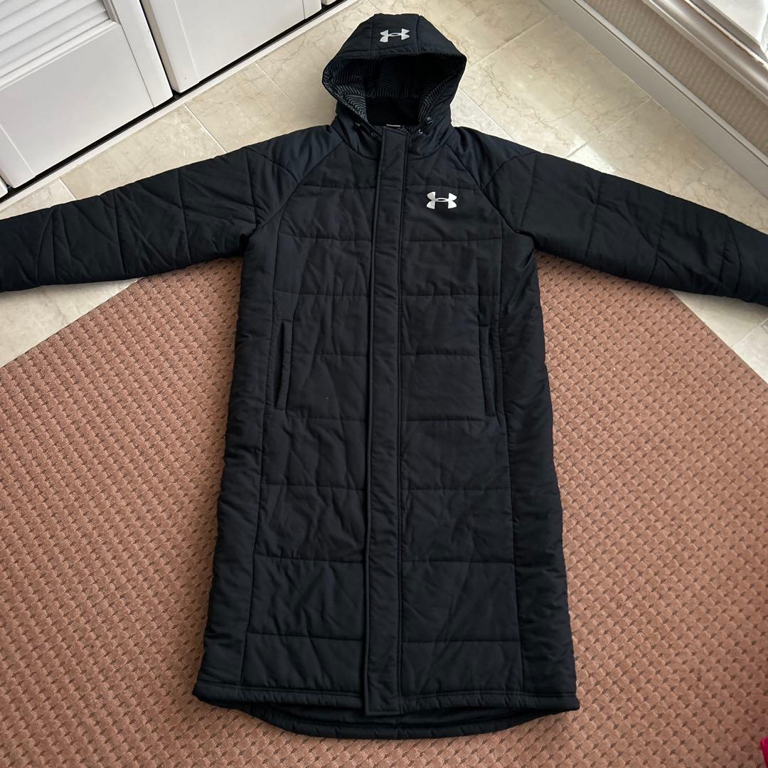 ★良品★UNDER ARMOUR 高機能コールドギア ロング ベンチコート L