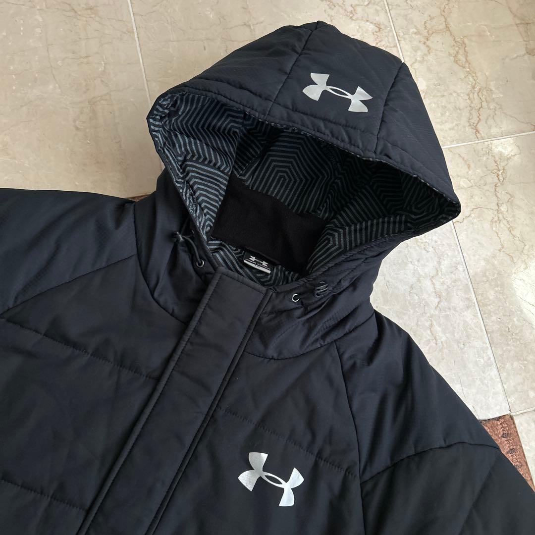 ★良品★UNDER ARMOUR 高機能コールドギア ロング ベンチコート L