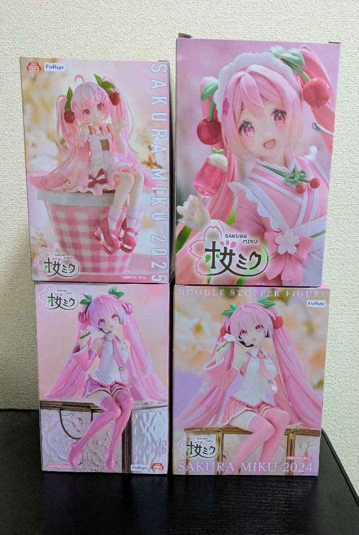 桜ミク ぬーどるストッパー フィギュア 4つセット まとめ売り