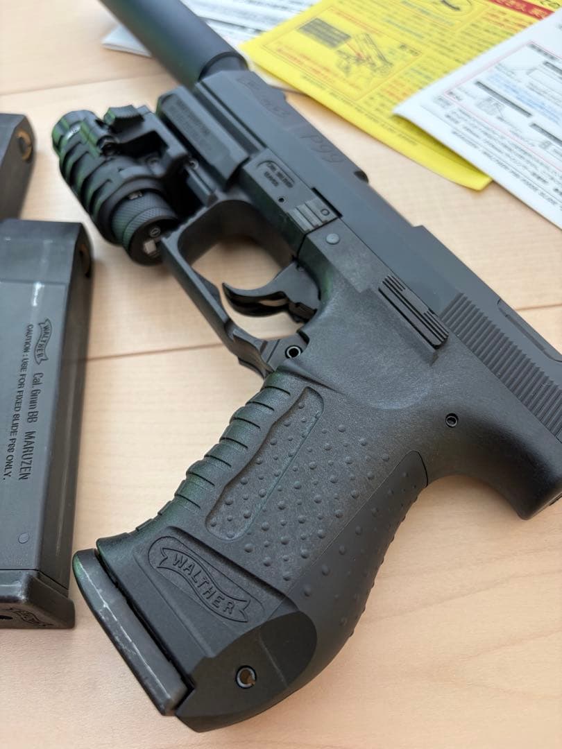 マルゼン　ワルサーP99FS スペシャルフォース　固定スライド　マガジン計3本