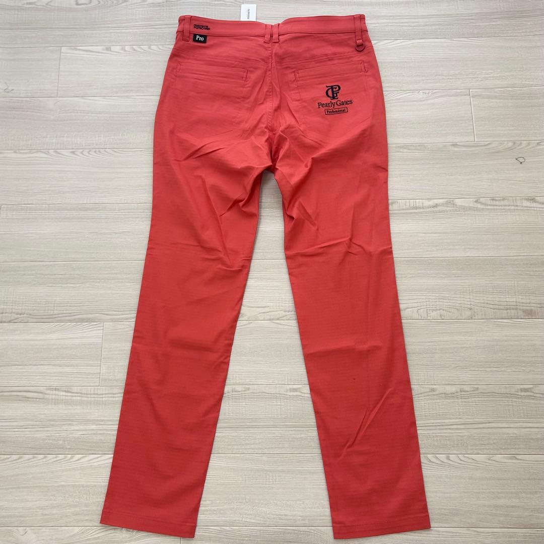 新品　パーリーゲイツ　パンツ　ストレッチ　春夏用　オレンジ　サイズ6