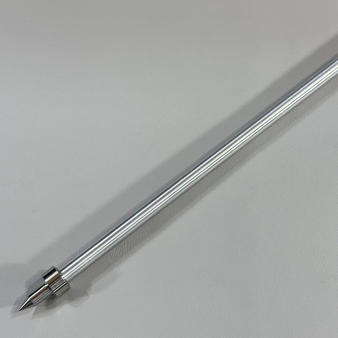 8mm チェロ エンドピン 新品 特注品 超々ジュラルミン製 溝付き a1438