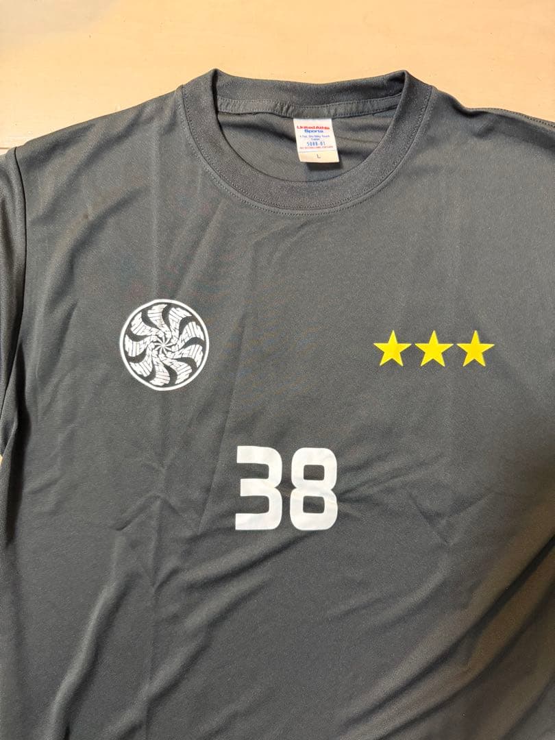 サバサッカーTシャツ　ブラック　L
