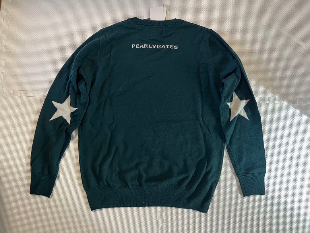 【新品】PEARLY GATES メンズ　セーター　薄手　ダークグリーン