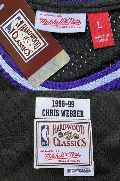 【未使用品】 NBA クリス・ウェバー KINGS キングス ユニフォーム　L