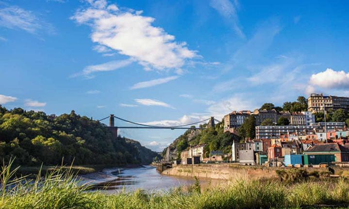 イギリス風景　Bristol’s Clifton Bridge 版画