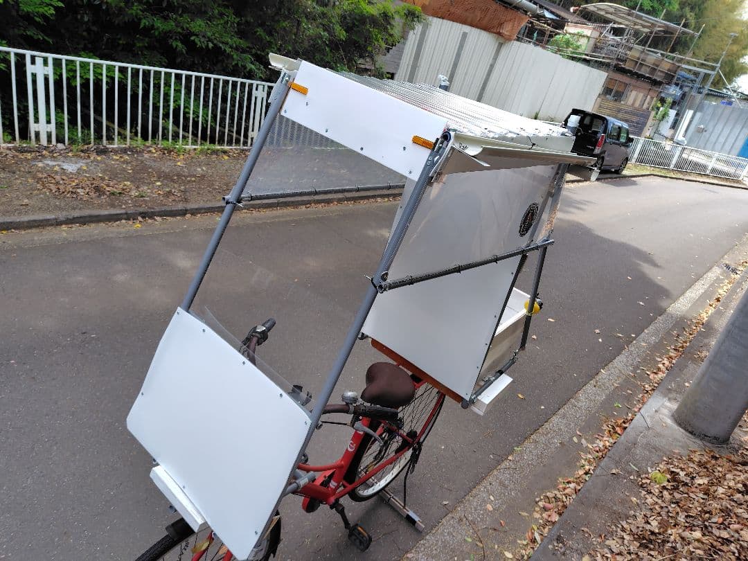 屋根付き自転車 デコチャリ 改チャリ ベースにも　ジャイロキャノピーの自転車版