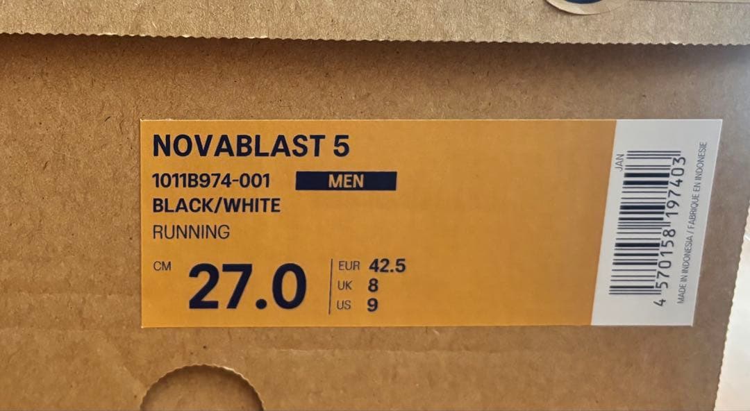スパイク・シューズ ASICS NOVABLAST5 27.0CM