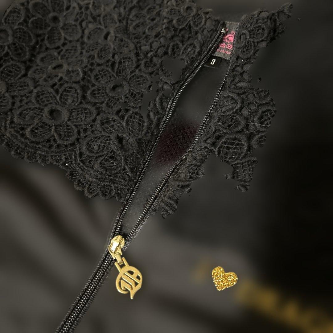【美品】DANCE WITH DRAGON 黒トップスとスカートセット L