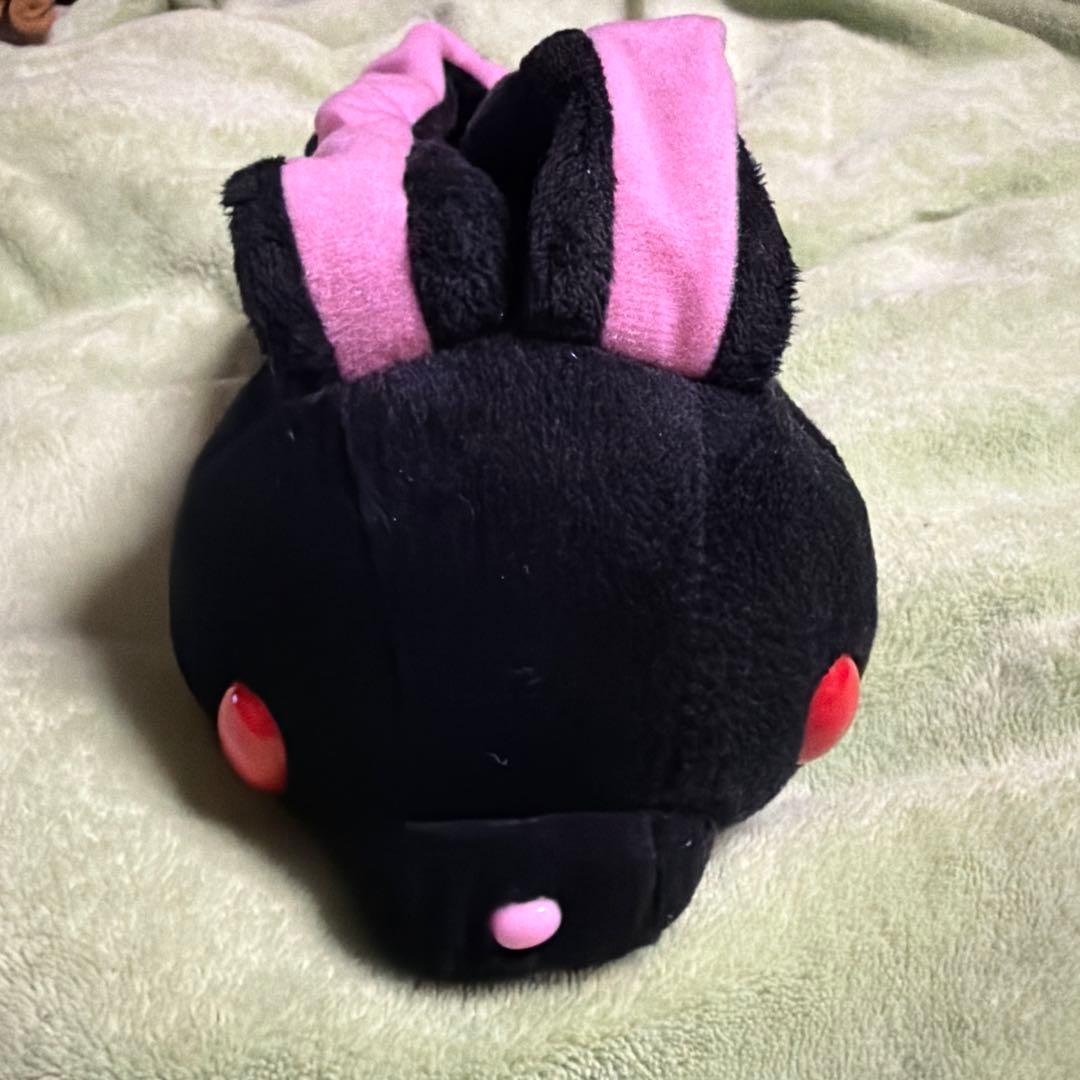 汎用うさぎ　デュアルペンポーチ　ブラック　黒